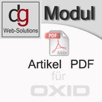 OXID Shop Modul Artikel-Pdf PE