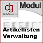 OXID Modul Backend Artikellisten erstellen, verwalten, exportieren und Lschen PE