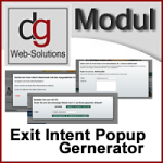 Exit Intent Popup Gererator und Warenkörbe speichern mit eMail Funktion CE
